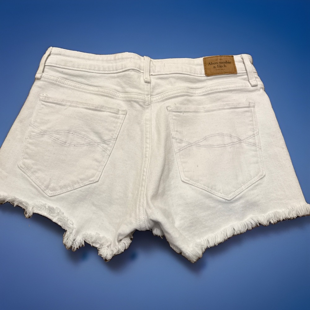 Abercrombie Fitch Mini Shorts Womens 4 W 27 Low Rise Cut Off Hot Pants Boho - Picture 1 of 5